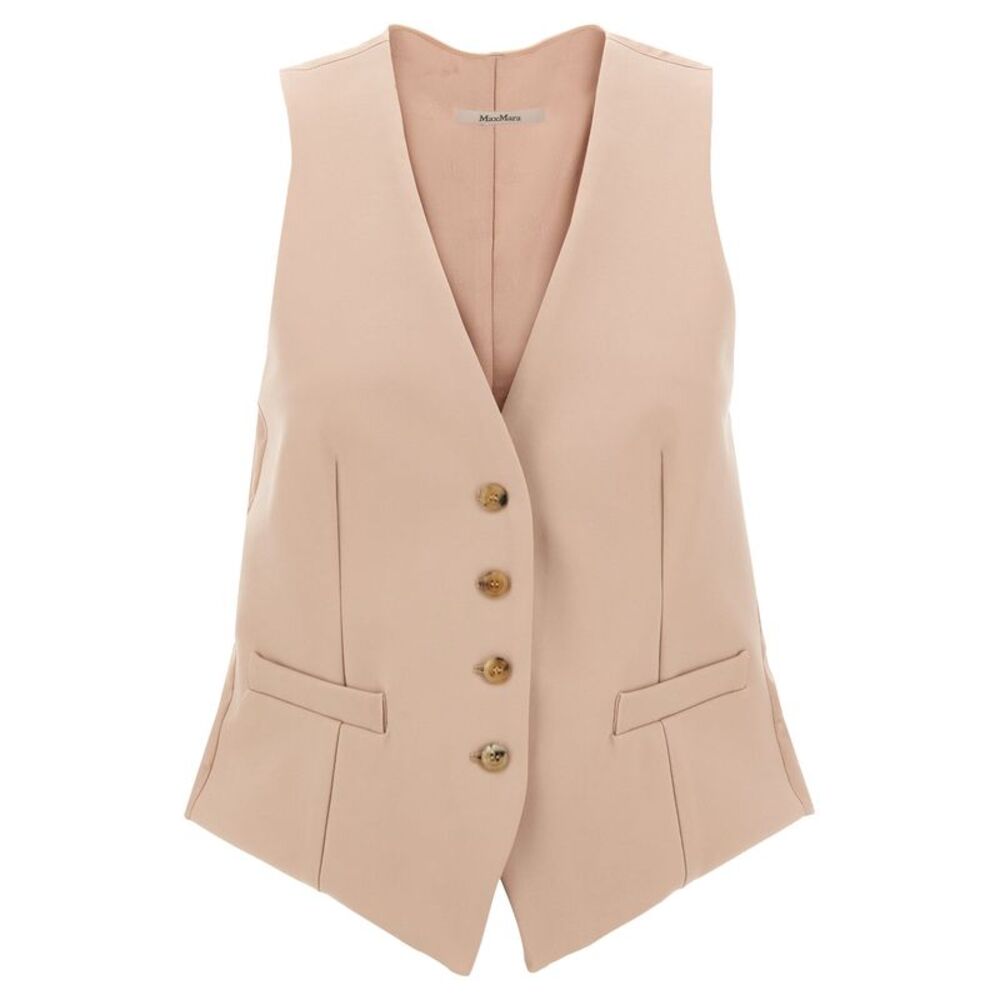 Max Mara Multicolor Acetate Sleeveless Women's Jacket